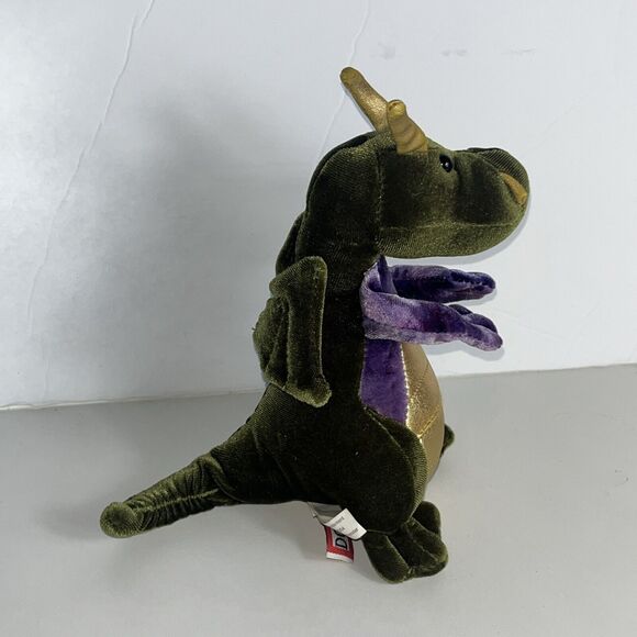 Douglas Green Dragon Plush Stuffed Animal, Sparkled And Mystical 7” - Picture 2 of 6